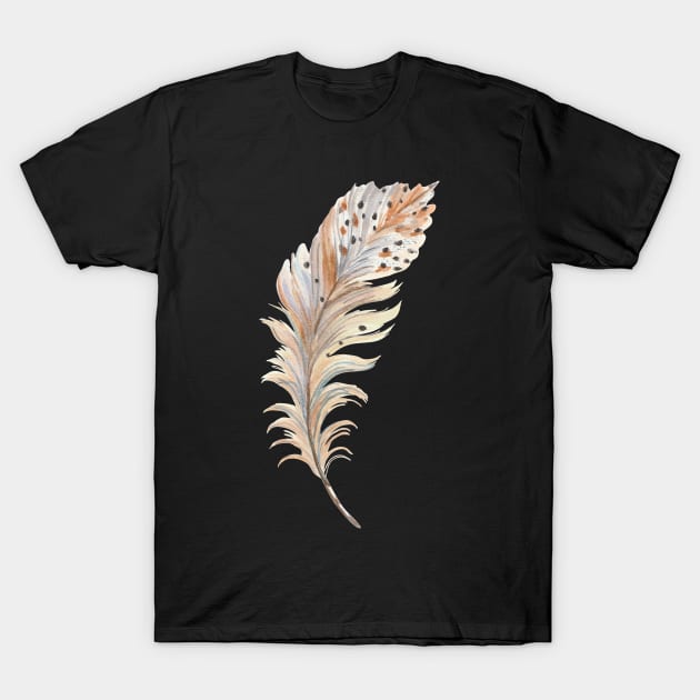 Feather T-Shirt by Designuper